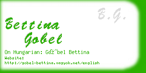 bettina gobel business card